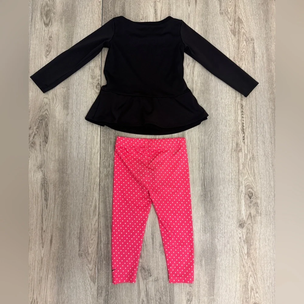 Nike Black and Pink Toddler Outfit